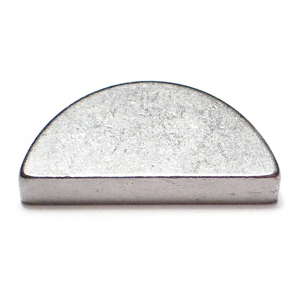 Midwest Fastener Woodruff Key, 8 x 13 mm Key Size, Steel Zinc, 3 PK 32345 - main